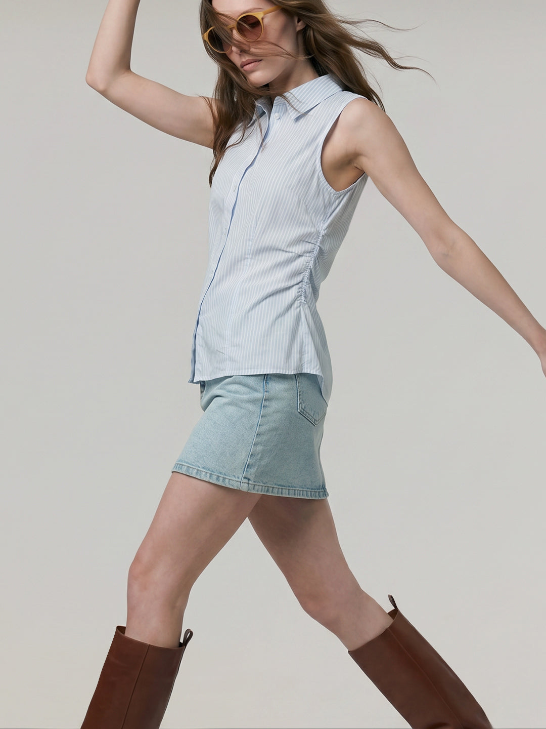 Light Blue Striped Shirt