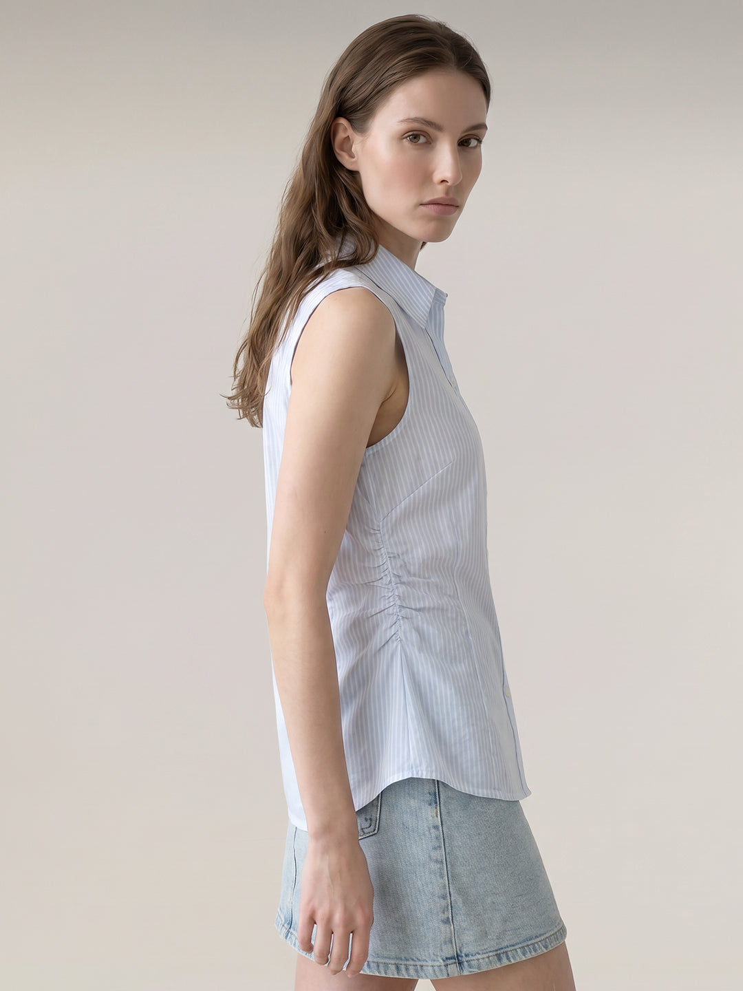 Light Blue Striped Shirt