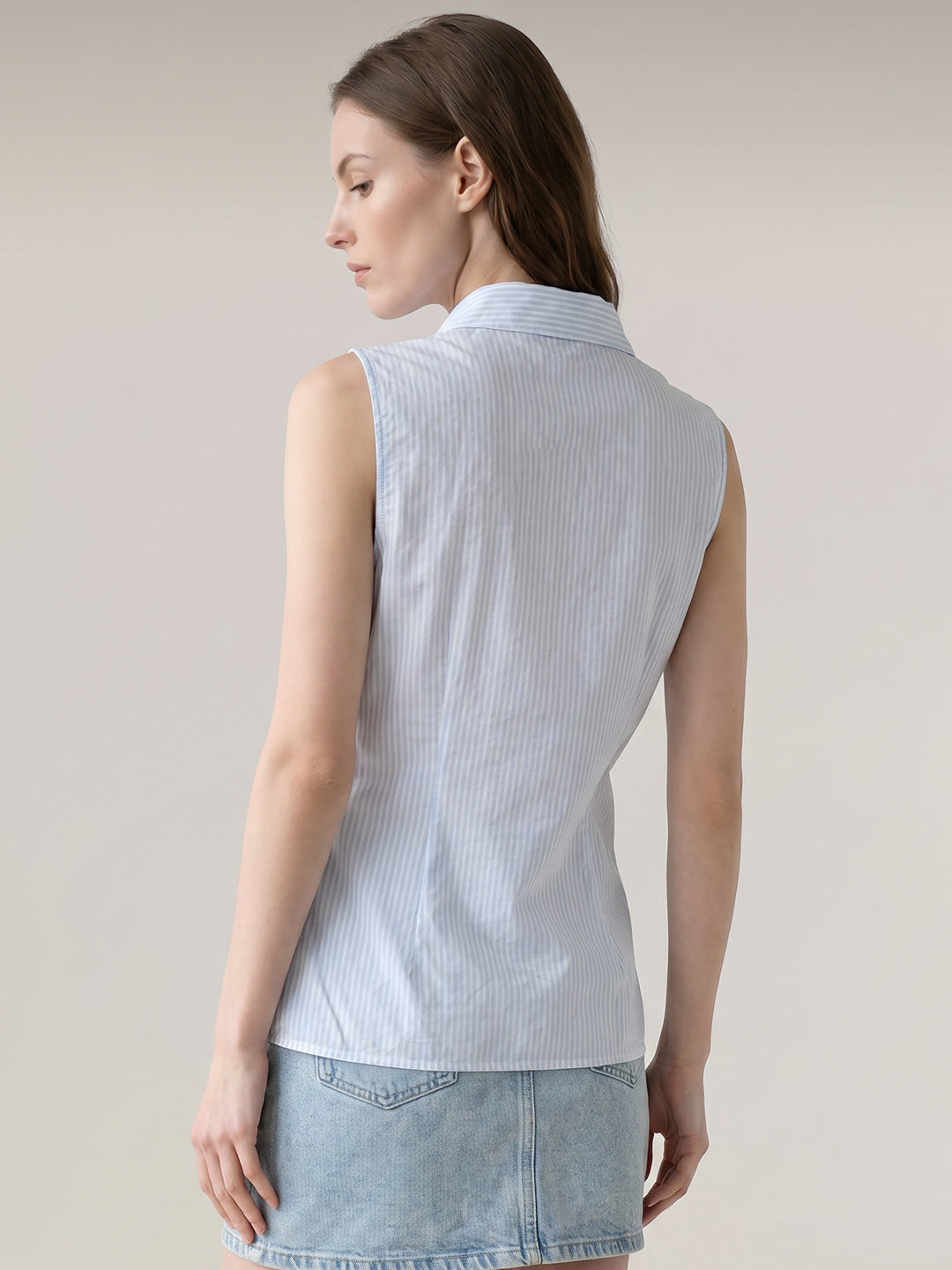Light Blue Striped Shirt