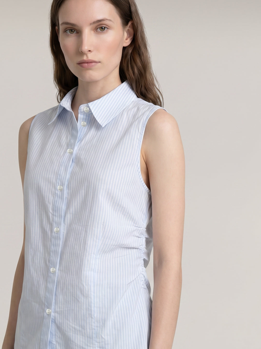 Light Blue Striped Shirt