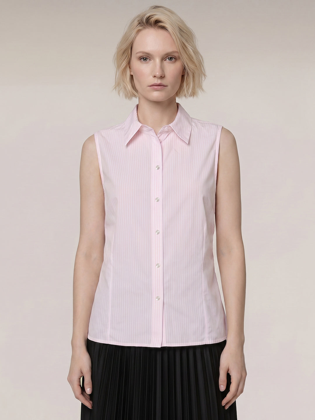 Light Pink Striped Shirt