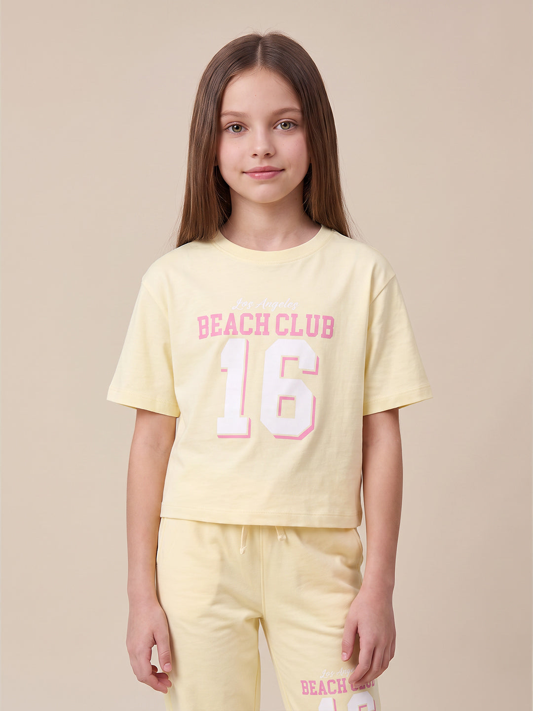 GIRLS Yellow Printed Top