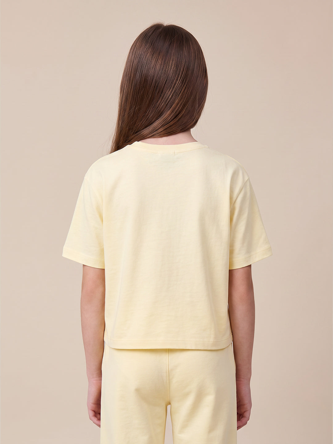 GIRLS Yellow Printed Top