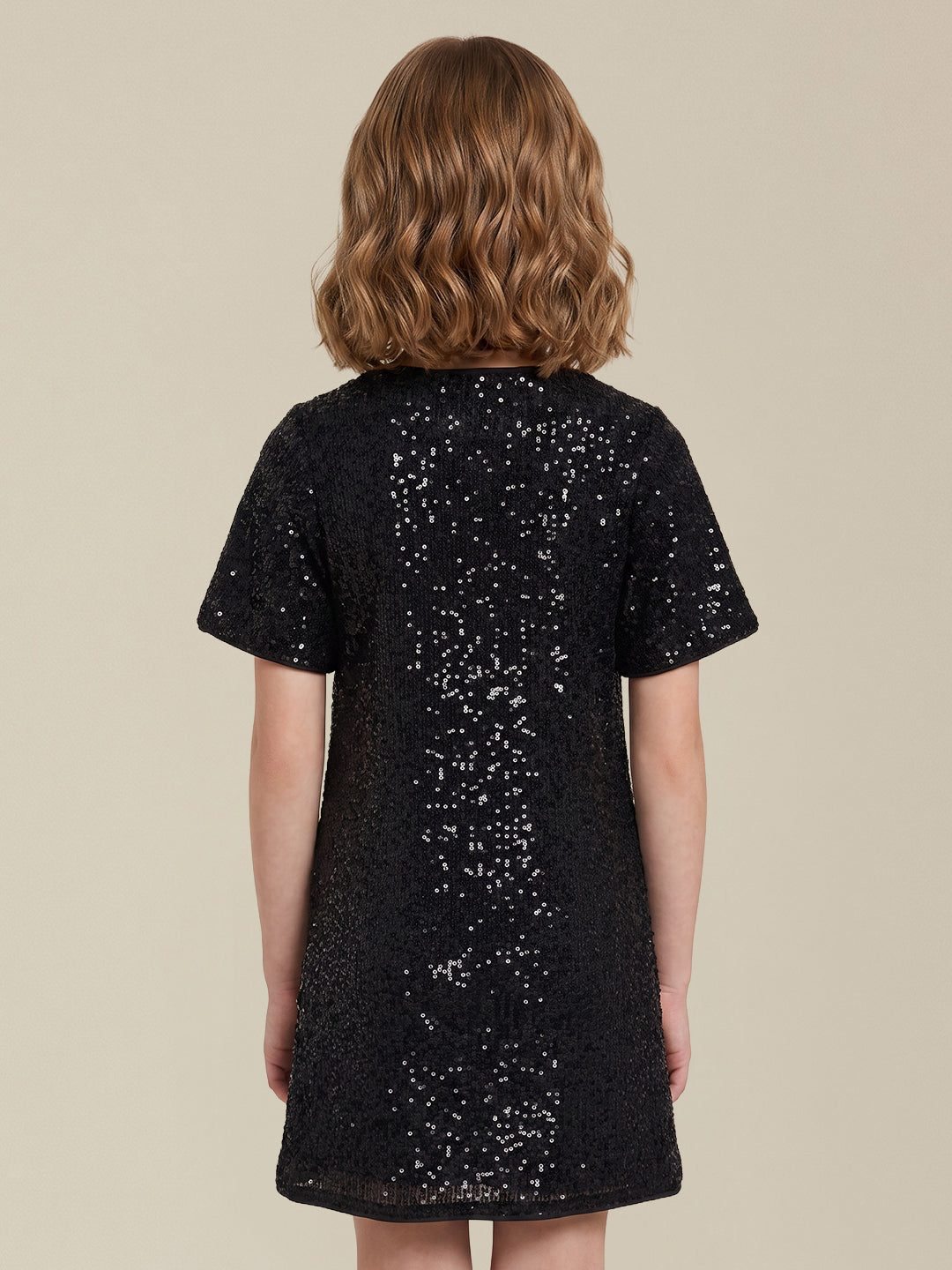 GIRLS Black Embellished Dress