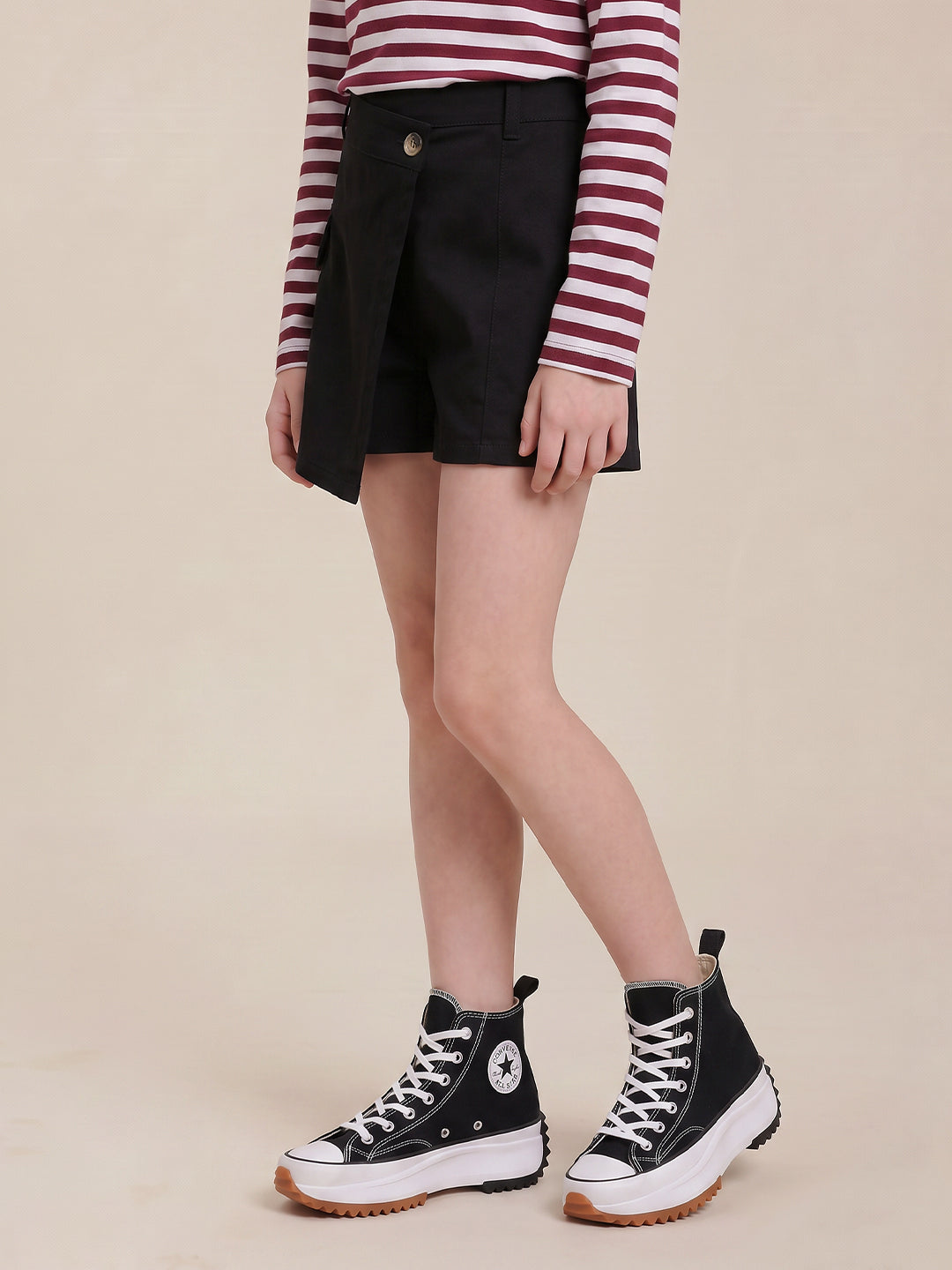 GIRLS Wrap Front Cargo Skort