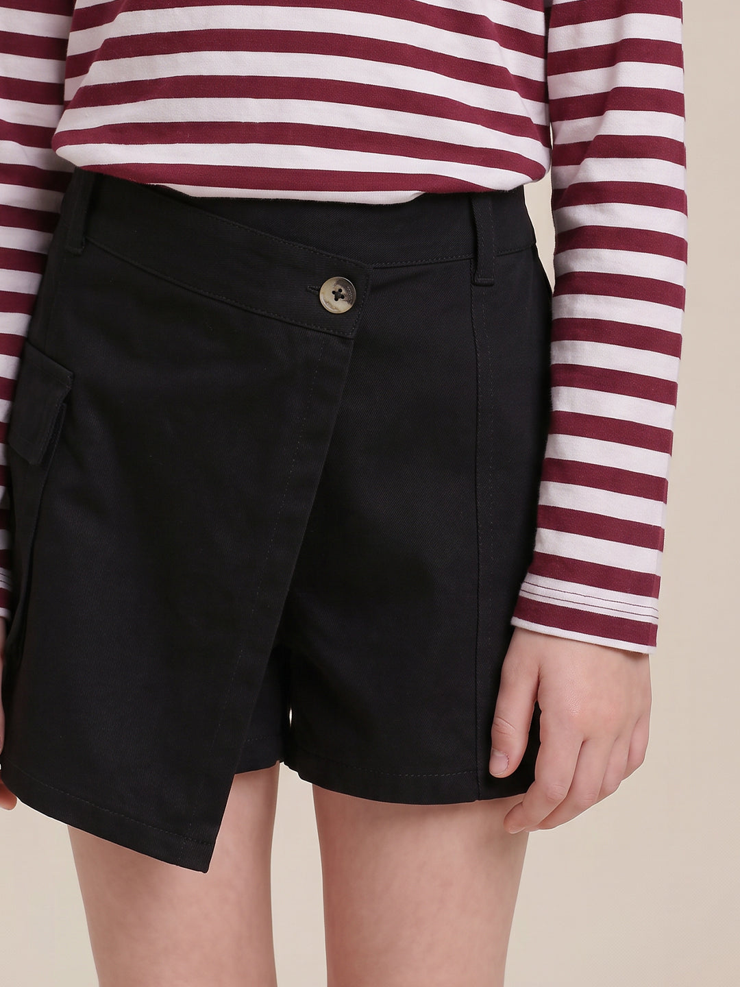 GIRLS Wrap Front Cargo Skort