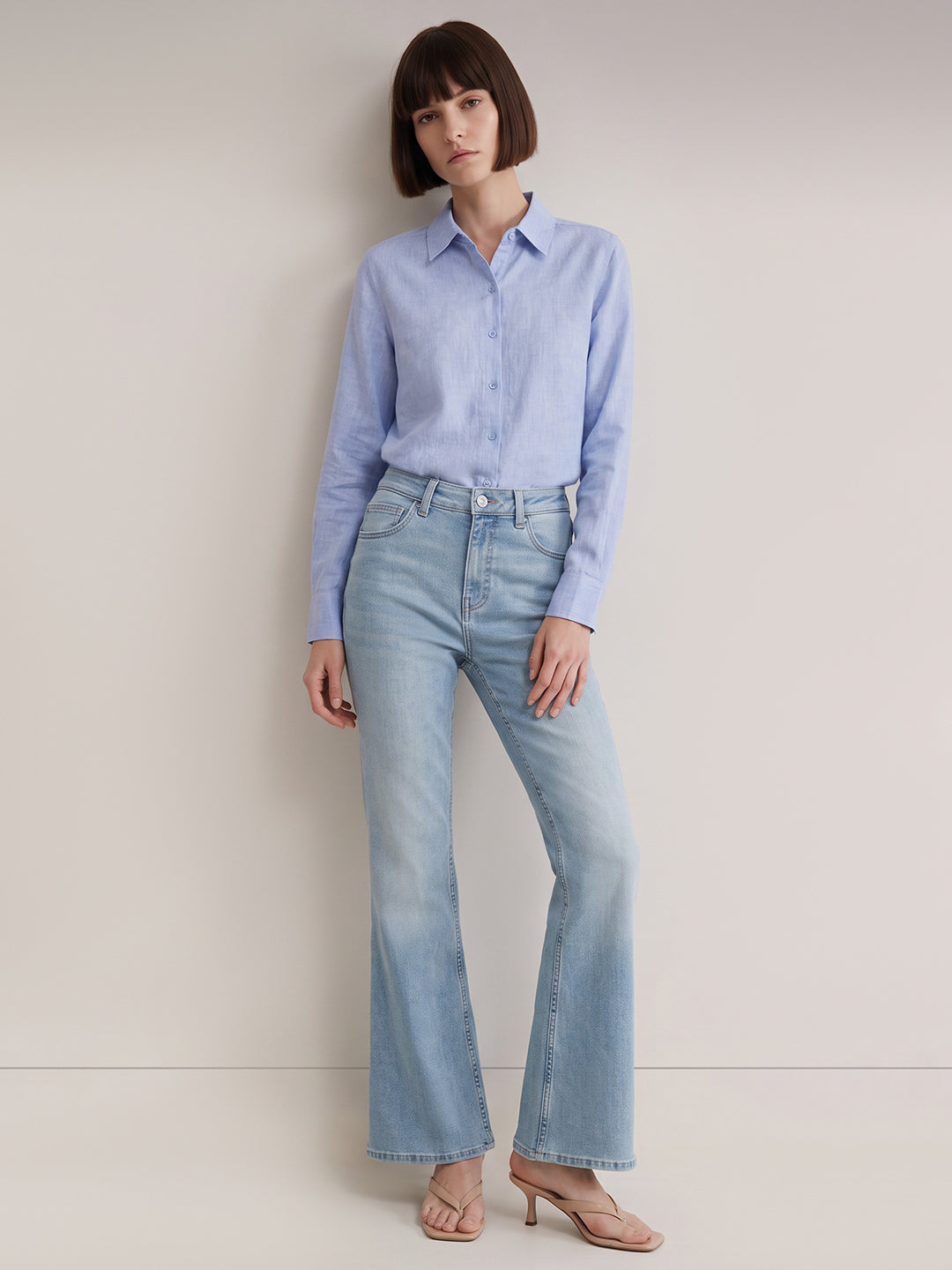 Light Wash Bootcut Jeans