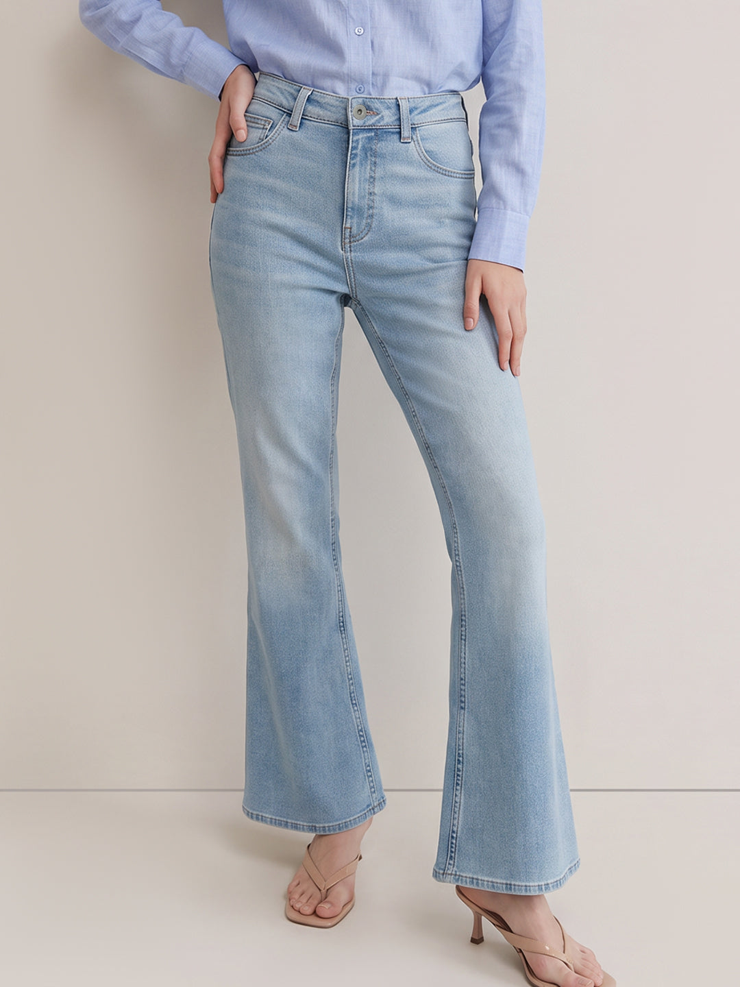Light Wash Bootcut Jeans
