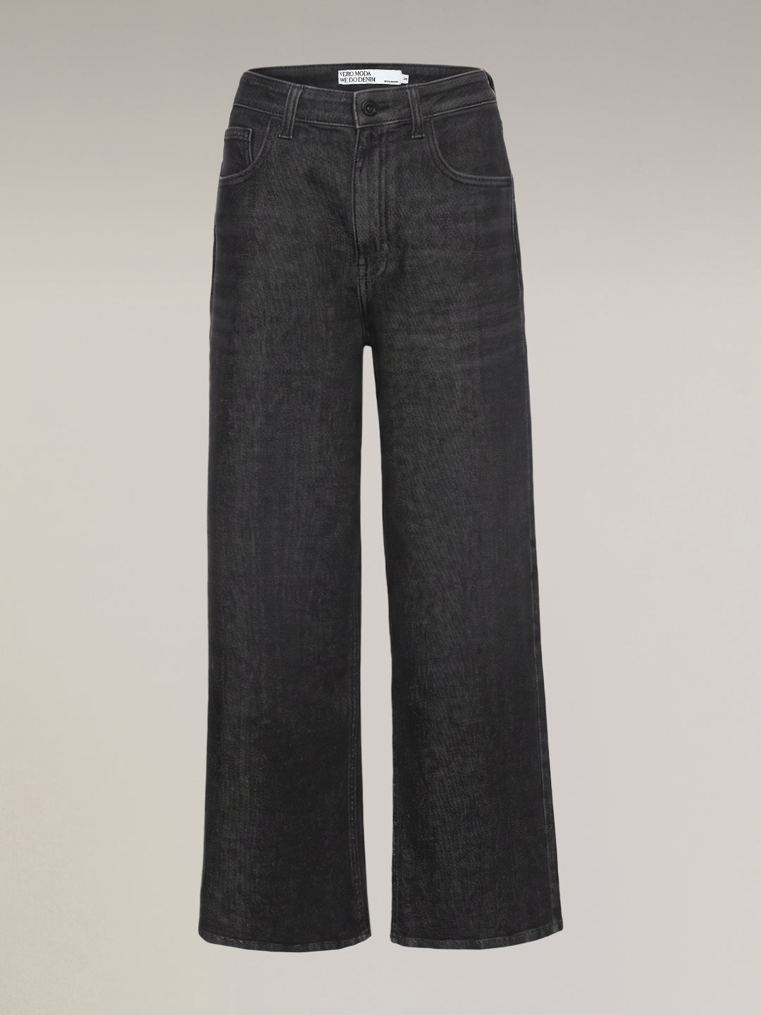 Black Wash Wide Leg Jeans